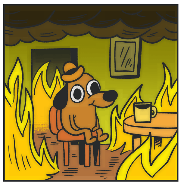 The Famous This is Fine Dog